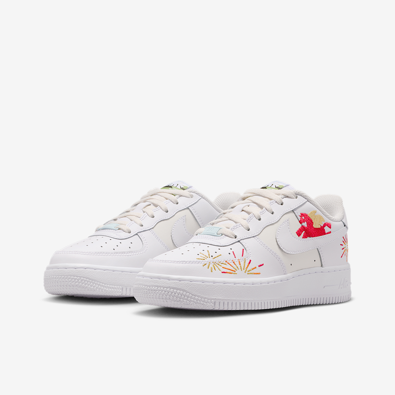 Nike Shoes Air Force 1 - ไนกี้ของแท้แอร์ ฟอร์ซ 1 จีเอสรองเท้าผ้าใบหุ้มข้อต่ำสำหรับเด็กผู้หญิง IQ1133-111