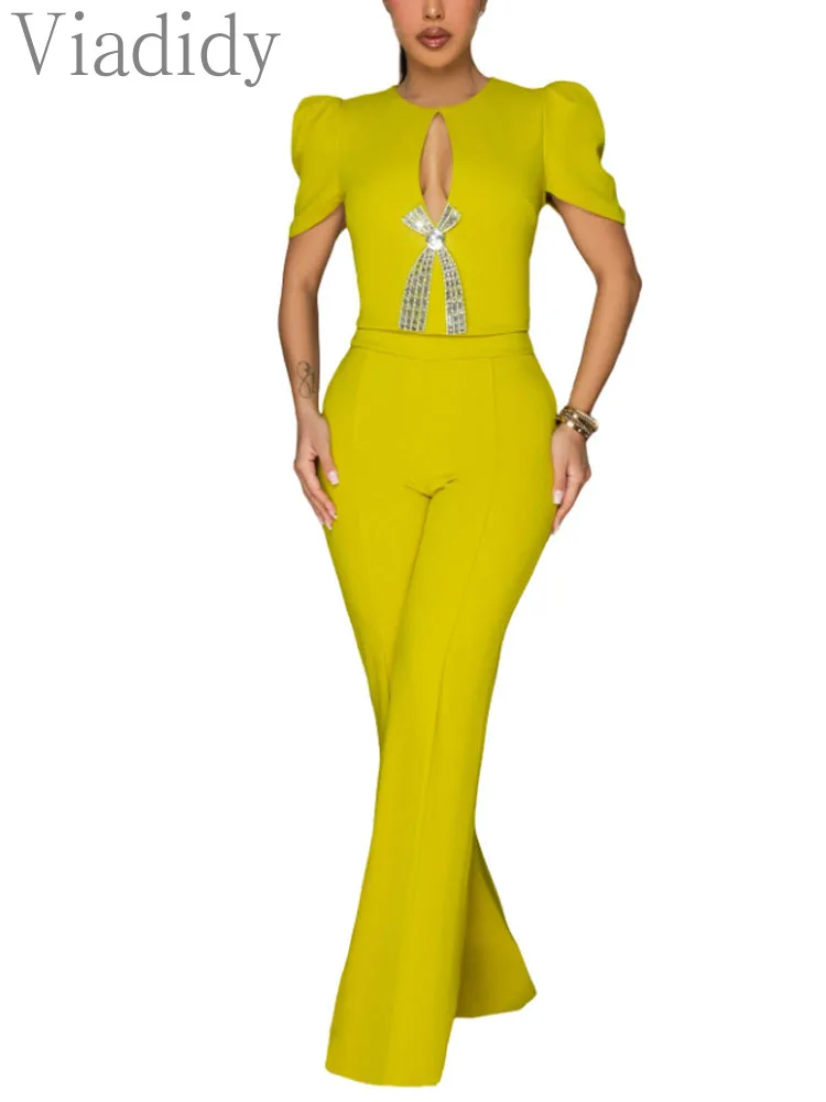 ชุดจั๊มสูทขายาวทรงหลวม คอทรงกล - Women'S Formal Jumpsuit Evening Wear บทวิจารณ์และราคา