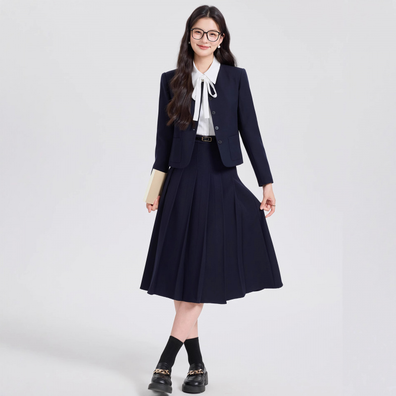 ชุดสูทสีเทาแบบสั้นสำหรับผู้หญิ - Women Formal Wear For Interview บทวิจารณ์และราคา