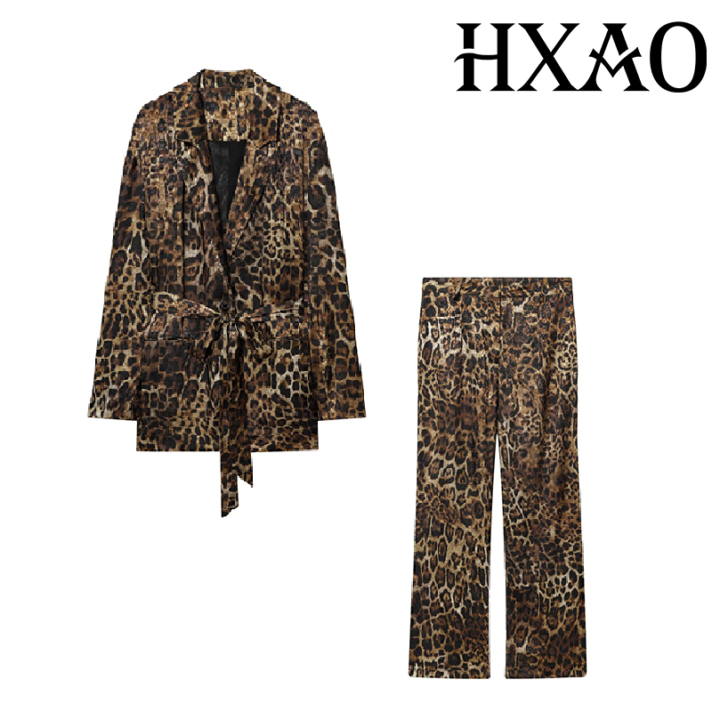 ชุดเซ็ตเสื้อผ้าลายเสือดาว HXAO - Female Formal Wear บทวิจารณ์และราคา