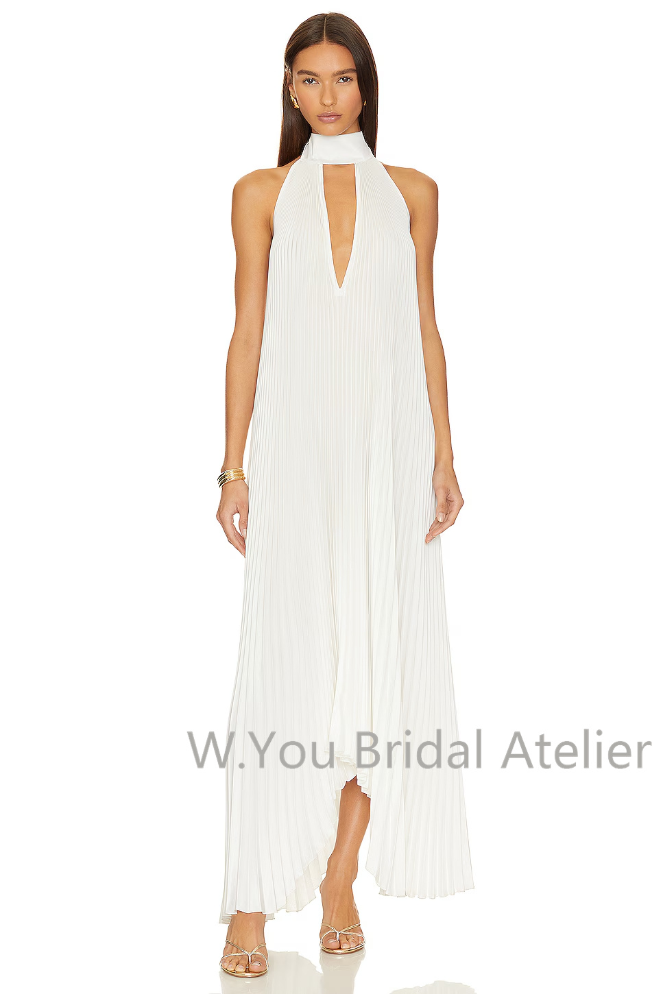 ชุดราตรีคอวีลึก ผ้าพันคอระบายจ - Women'S Formal Wear Wedding Guest บทวิจารณ์และราคา