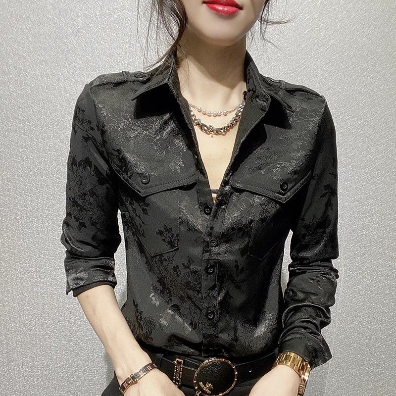 หญิงเสื้อฤดูใบไม้ผลิและฤดูใบไม - Women Formal Wear Shirts บทวิจารณ์และราคา