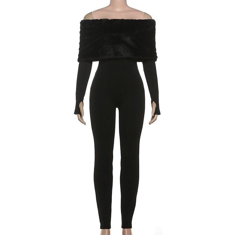 จั๊มสูทขนเฟอร์หรูหราสำหรับผู้ห - Women'S Formal Jumpsuit Evening Wear บทวิจารณ์และราคา