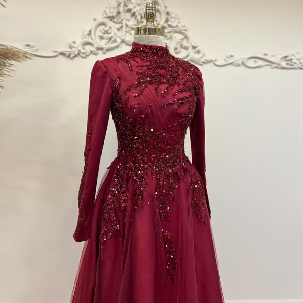 เดรสงานพรอมยาวถึงข้อเท้าลูกปัด - Women Formal Wear For Party บทวิจารณ์และราคา