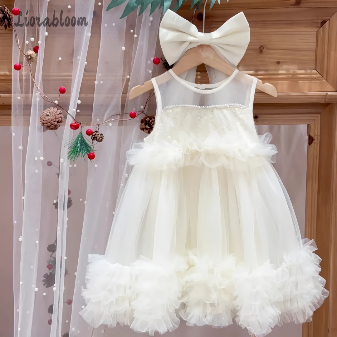 ชุดเดรสเด็กผู้หญิงผ้าทูลล์ กระ - Women Formal Wear For Party บทวิจารณ์และราคา