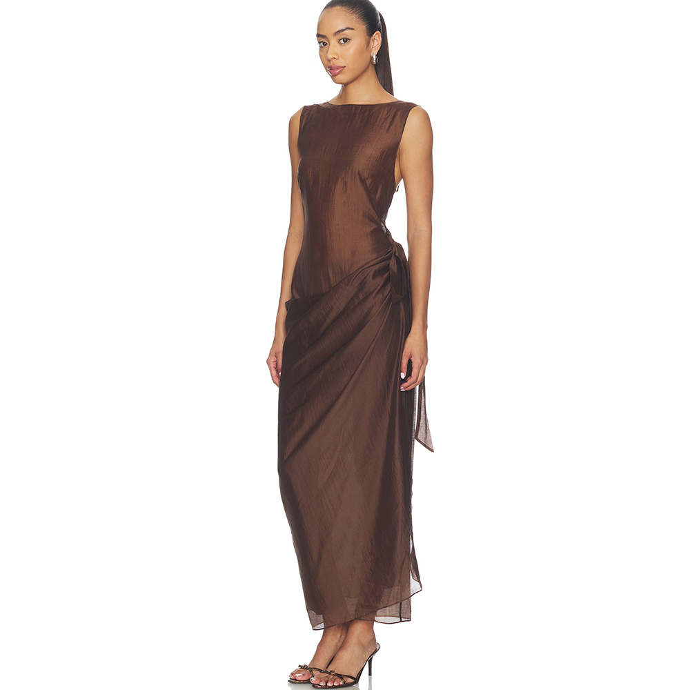 ชุดราตรีแบบเปิดไหล่ แขนกุด จับ - Women'S Formal Wear Wedding Guest บทวิจารณ์และราคา
