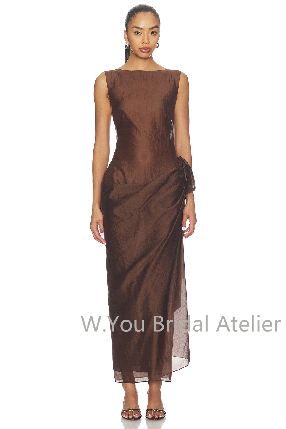 ชุดราตรีแบบเปิดไหล่ แขนกุด จับ - Women'S Formal Wear Wedding Guest บทวิจารณ์และราคา