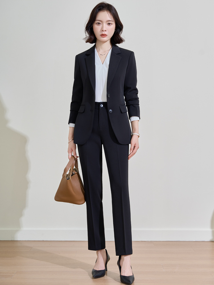 ชุดสูทสีน้ำเงินกรมท่าสำหรับผู้ - Women Formal Wear For Interview บทวิจารณ์และราคา