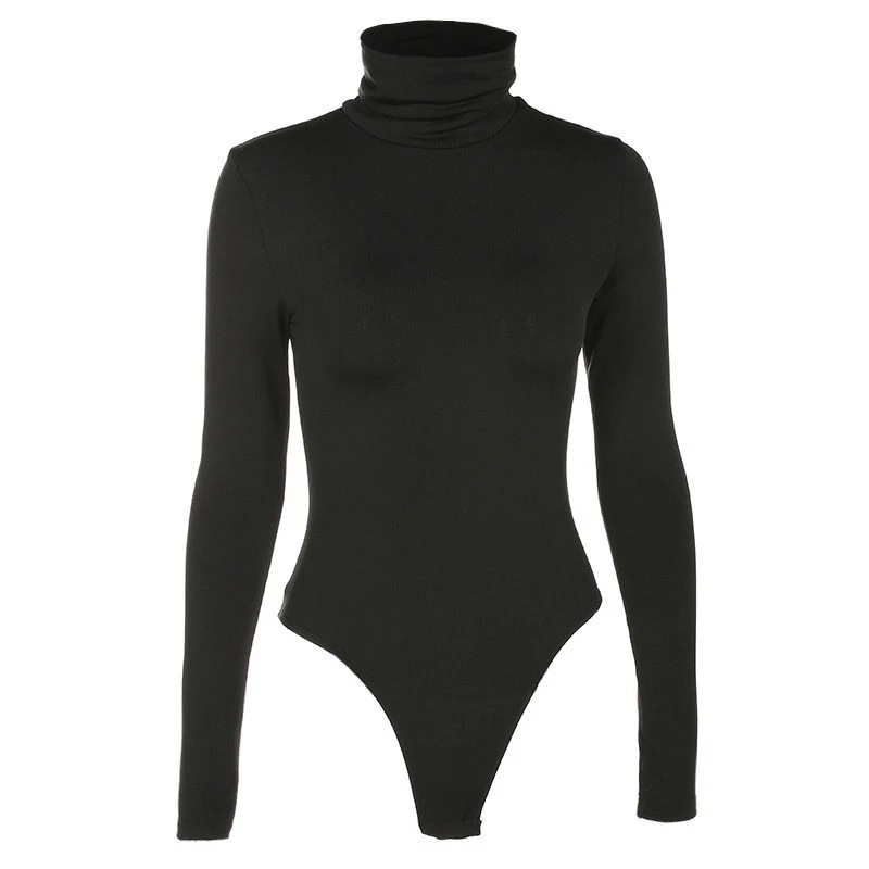 บอดี้สูทคอเต่าผู้หญิง แขนยาว ส - Turtleneck Bodysuit Office บทวิจารณ์และราคา