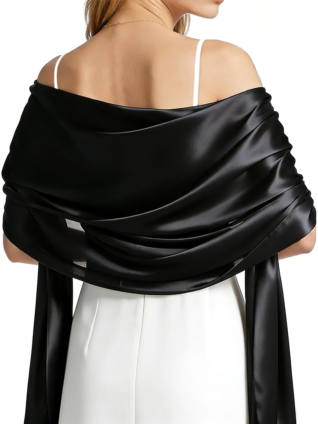ผ้าคลุมไหล่ผ้าซาตินสำหรับผู้หญ - Female Formal Wear บทวิจารณ์และราคา