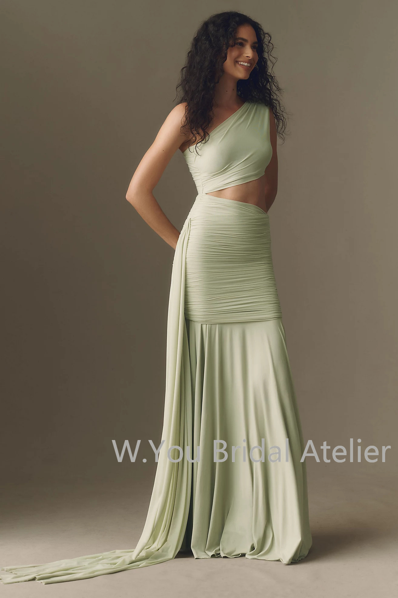 ชุดราตรีแบบไหล่เดียวทรงแม็กซี่ - Women'S Formal Wear Wedding Guest บทวิจารณ์และราคา