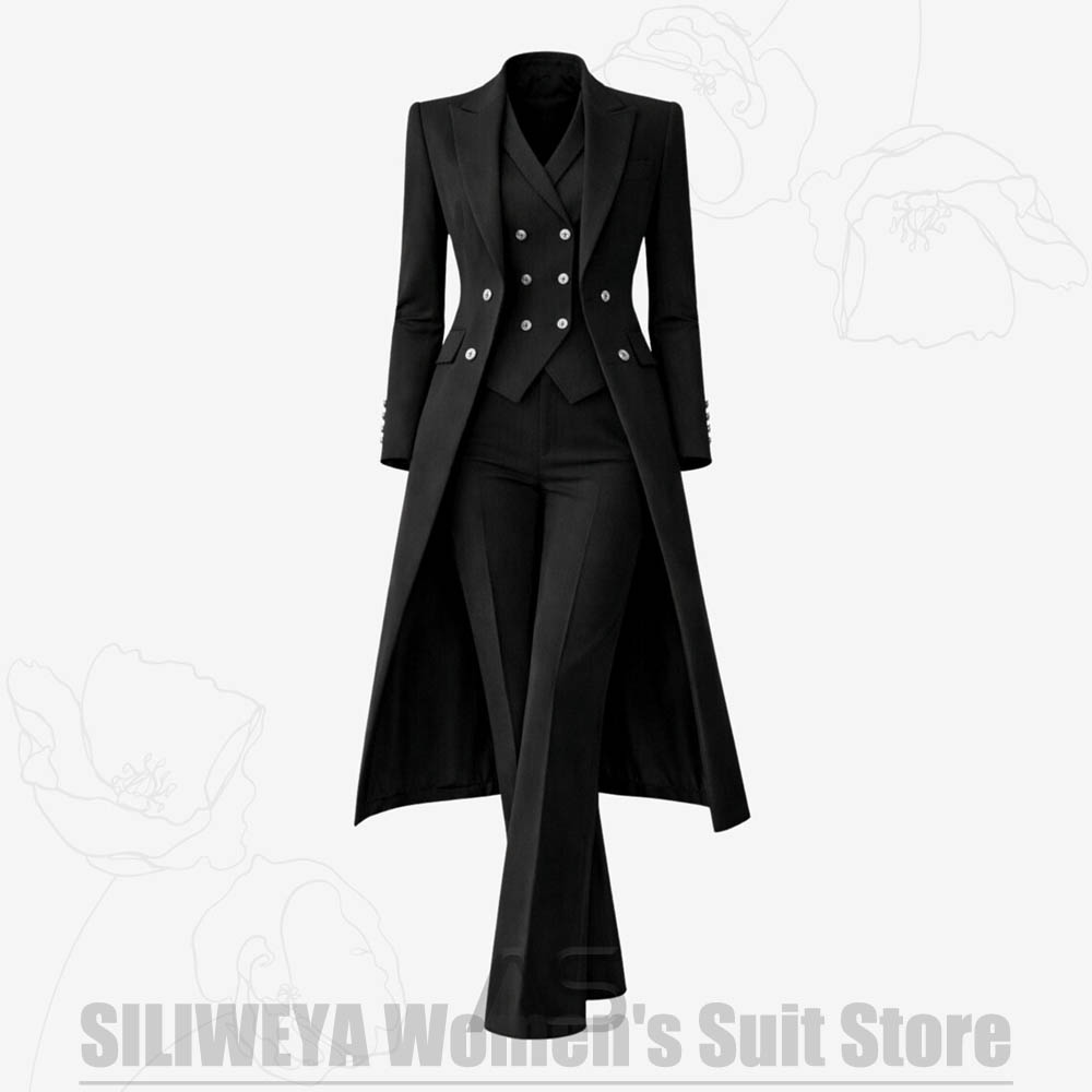 ชุดสูทผู้หญิง 3 ชิ้น แบบกระดุม - Women Formal Wear For Party บทวิจารณ์และราคา