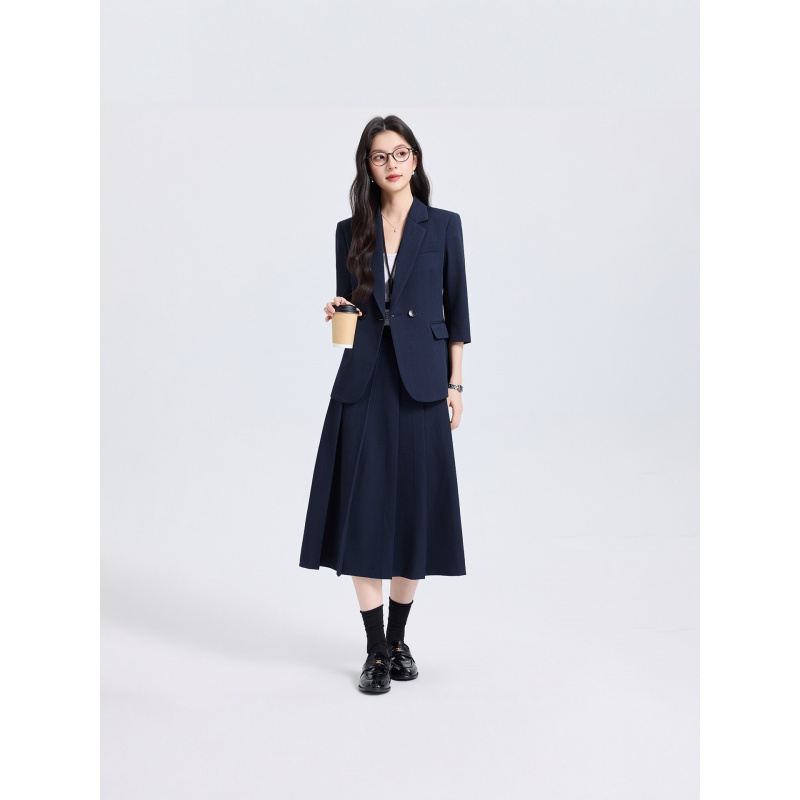 ชุดสูทสีน้ำเงินกรมท่าสำหรับผู้ - Women Formal Wear For Interview บทวิจารณ์และราคา