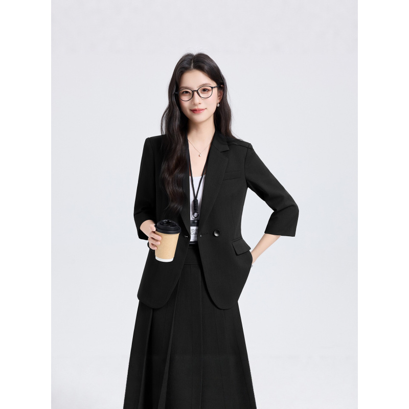 ชุดสูทสีน้ำเงินกรมท่าสำหรับผู้ - Women Formal Wear For Interview บทวิจารณ์และราคา