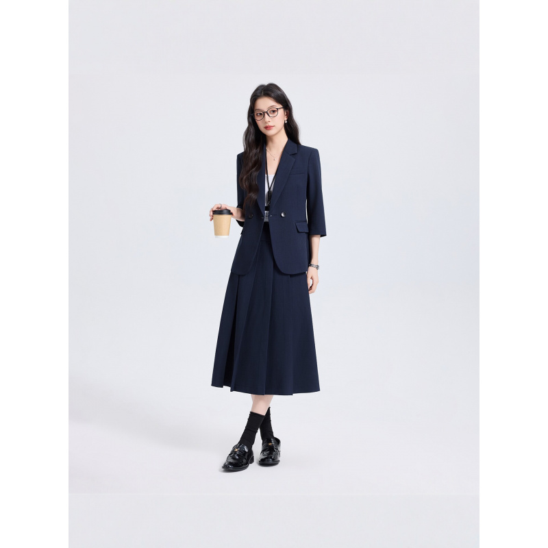 ชุดสูทสีน้ำเงินกรมท่าสำหรับผู้ - Women Formal Wear For Interview บทวิจารณ์และราคา