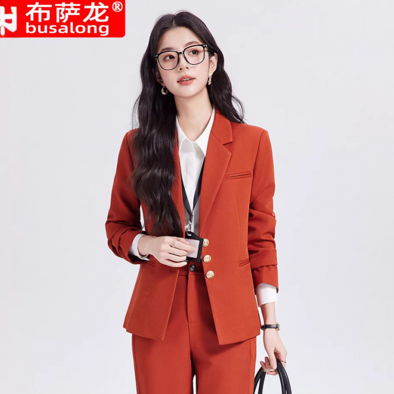ชุดสูทผู้หญิงสีกากี ระดับไฮเอน - Women Formal Wear For Interview บทวิจารณ์และราคา
