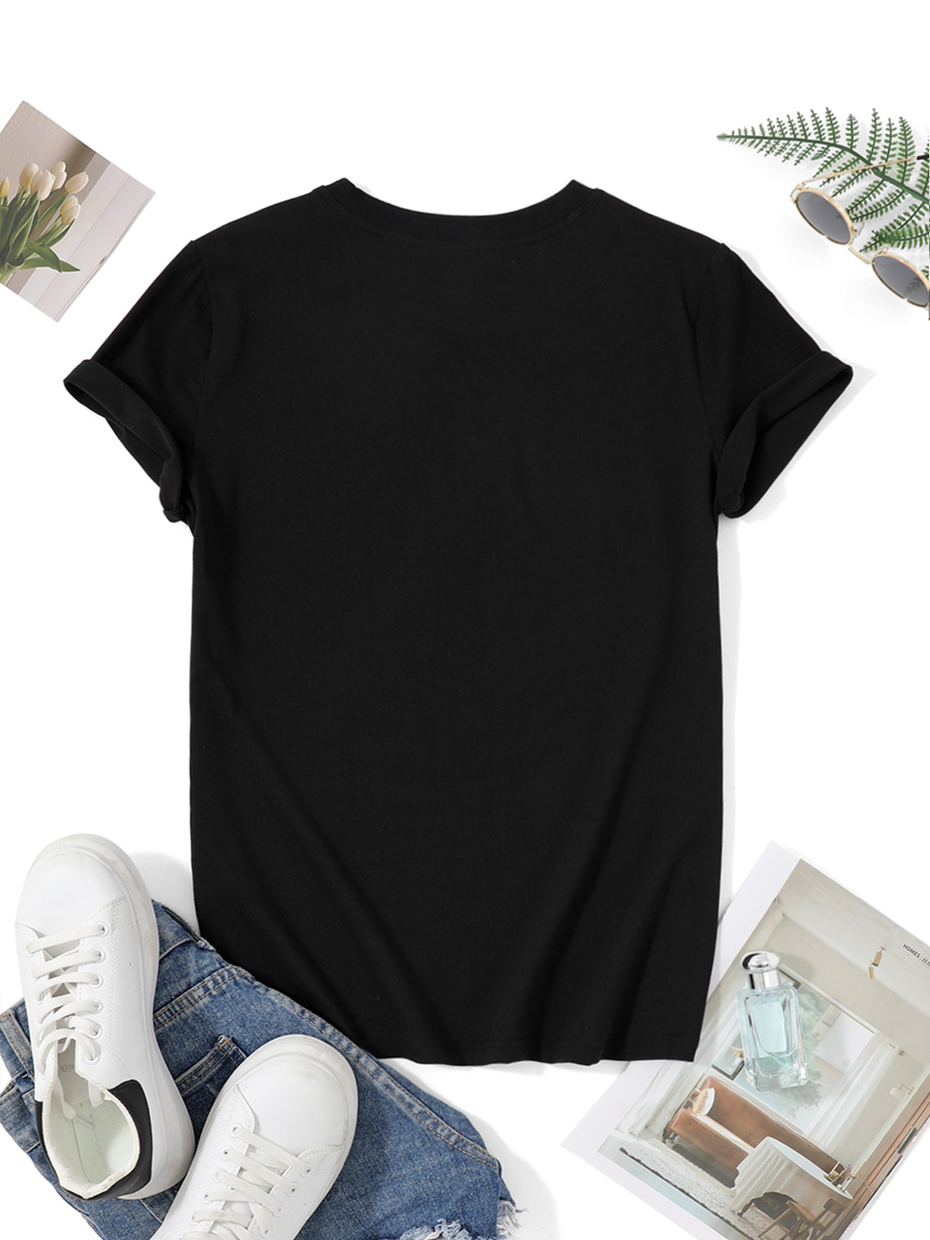 เสื้อยืดคอกลมแขนสั้นสำหรับผู้ห - Women Formal Wear Shirts บทวิจารณ์และราคา