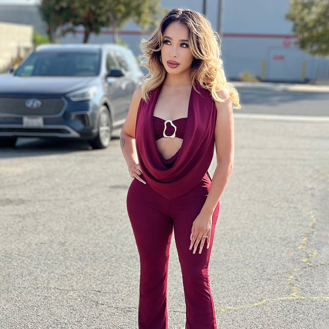 จั๊มสูทผู้หญิงสีดำ 2 ชิ้น เสื้ - Women'S Formal Jumpsuit Evening Wear บทวิจารณ์และราคา
