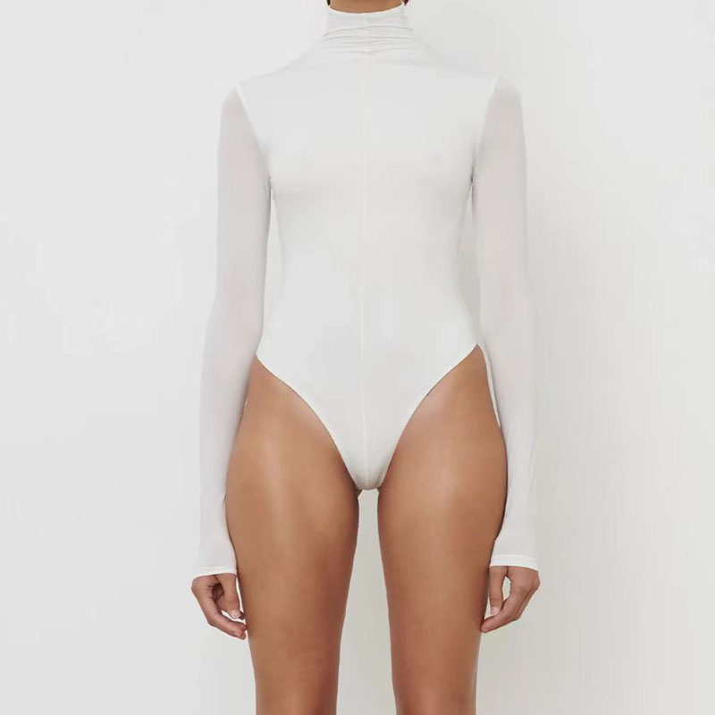 ชุดชั้นในทรงเข้ารูปสำหรับผู้หญ - Turtleneck Bodysuit Office บทวิจารณ์และราคา