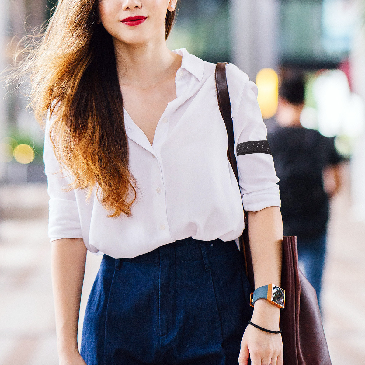 สายรัดแขนกันลื่นสำหรับเสื้อ 1  - Women Formal Wear Shirts บทวิจารณ์และราคา