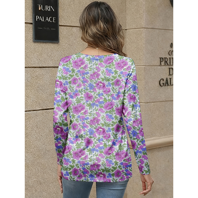 เสื้อผู้หญิงคอวีแขนยาวลายพิมพ์ - Women'S Formal Wear Wedding Guest บทวิจารณ์และราคา