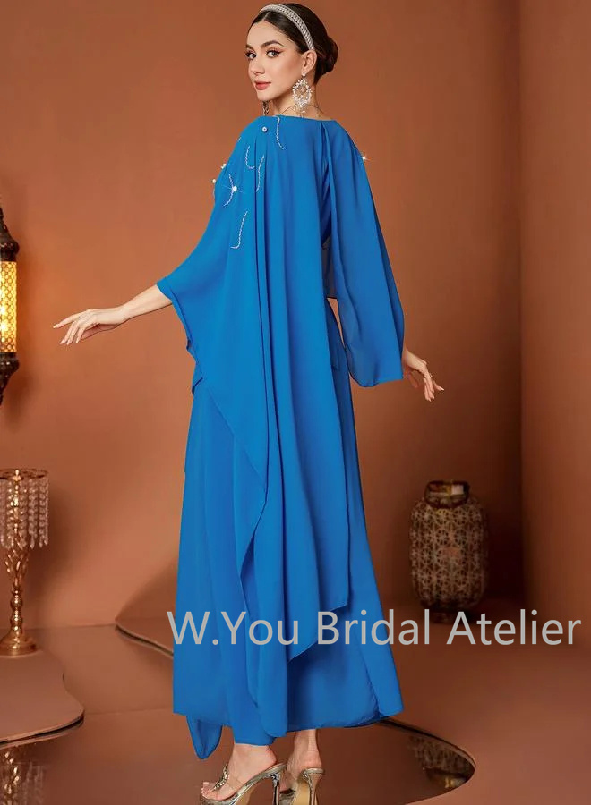 ชุดราตรีหรูหรา คอวี แขนเสื้อคล - Women'S Formal Wear Wedding Guest บทวิจารณ์และราคา