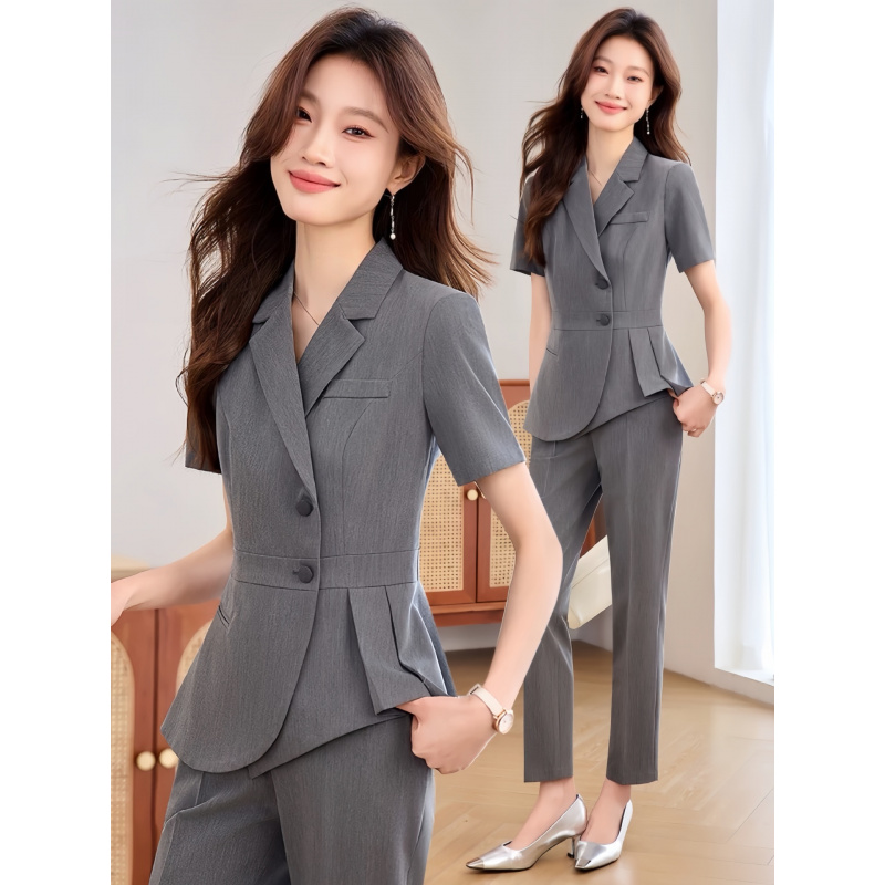 ชุดสูทผู้หญิงสีน้ำเงินกรมท่าแบ - Women Formal Wear Shirts บทวิจารณ์และราคา