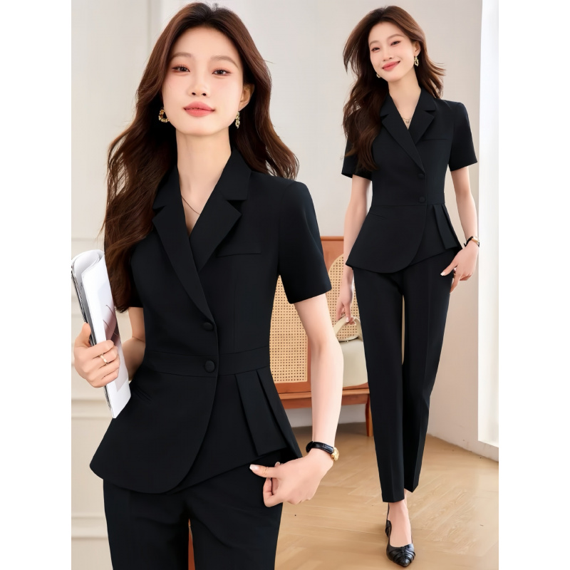 ชุดสูทผู้หญิงสีน้ำเงินกรมท่าแบ - Women Formal Wear Shirts บทวิจารณ์และราคา